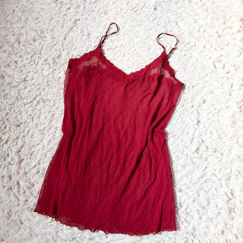 Vintage Sheer Delicate Flowy Sexy Slip Dress S Lingerie Romance Vampy Dark Fairy